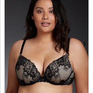 Torrid Cage Back Push-up Plunge Bra